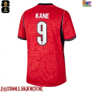 England Harry Kane #9 Bortatröja VM 2026 Kortärmad